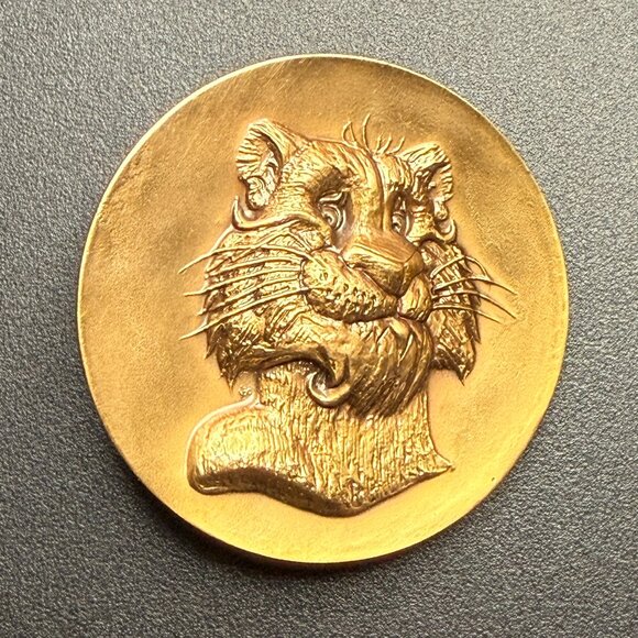 Belt Buckle - Vintage Exxon/Esso "Tiger in Your Tank" - Picture 3 of 4